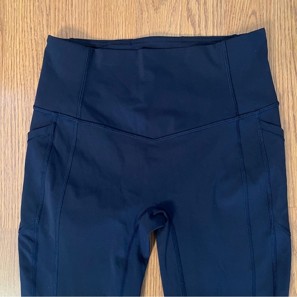 Lululemon Women’s Navy Blue High-Waisted Leggings Size 6 - Picture 2 of 8